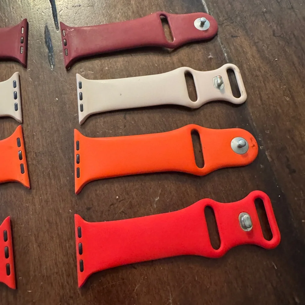 Smartwatch Band Set - Red, Orange, Pink- Size 44”